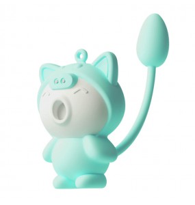 SOKOOT - KittyCat Suction Vibrating Egg (Chargeable - Green)